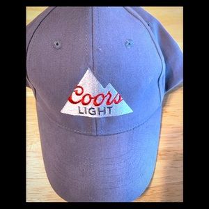 🧢 Coors Light Baseball Cap 🧢 NEW Gray 🧢